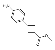 methyl 3-(4-aminophenyl)cyclobutane-1-carboxylate Structure