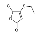 2-chloro-3-ethylsulfanyl-2H-furan-5-one Structure