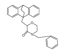 4-benzyl-2-(10H-9,10-ethano-anthracen-9-ylmethyl)-morpholin-3-one Structure