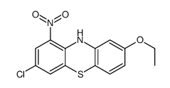 3-chloro-8-ethoxy-1-nitro-10H-phenothiazine结构式