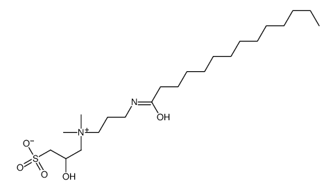 3-[dimethyl-[3-(tetradecanoylamino)propyl]azaniumyl]-2-hydroxypropane-1-sulfonate Structure