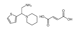 (Z)-4-hydroxy-4-oxobut-2-enoate,2-piperidin-1-ium-1-yl-2-thiophen-2-ylethanamine Structure