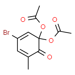 3-Bromo-5-methyl-6-oxo-2,4-cyclohexadienylidenediacetate Structure