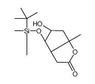 (3aR,4S,5R,6aS)-4-(tert-Butyldimethylsilyloxy)methyl-5-hydroxy-hexahydro-2H-cyclopenta[b]furan-2-one structure