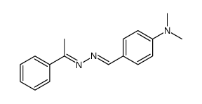 N,N-dimethyl-4-[(1-phenylethylidenehydrazinylidene)methyl]aniline Structure