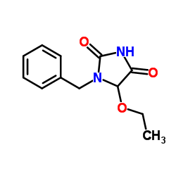 1-苄基-5-乙氧基海因结构式