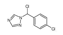 α-(1,2,4-triazol-1-yl)-α-p-chlorobenzylchloride结构式