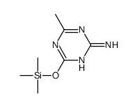 4-methyl-6-trimethylsilyloxy-1,3,5-triazin-2-amine Structure