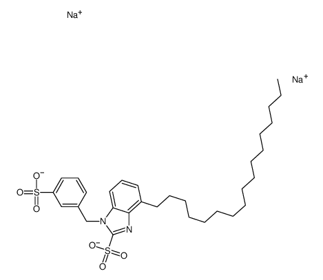 disodium 2-heptadecyl-1-[(3-sulphonatophenyl)methyl]-1H-benzimidazolesulphonate picture