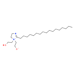 2-heptadecyl-4,5-dihydro-1,1(or 1,3)-bis(2-hydroxyethyl)-1-H-imidazolium hydroxide Structure