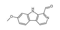 1-formyl-7-methoxy-β-carboline结构式