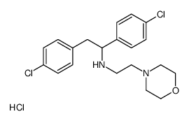 1,2-bis(4-chlorophenyl)-N-(2-morpholin-4-ylethyl)ethanamine,hydrochloride Structure