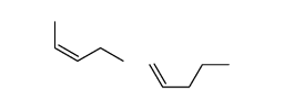 pent-1-ene,(E)-pent-2-ene Structure