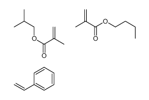 butyl 2-methylprop-2-enoate,2-methylpropyl 2-methylprop-2-enoate,styrene结构式