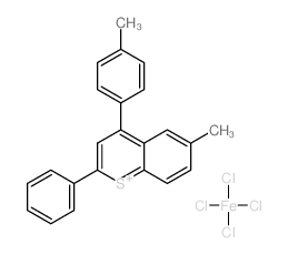 6-methyl-4-(4-methylphenyl)-2-phenyl-thiochromene; tetrachloroiron structure