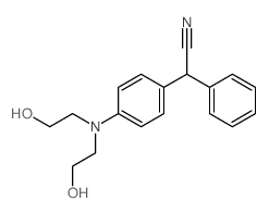 2-[4-(bis(2-hydroxyethyl)amino)phenyl]-2-phenyl-acetonitrile结构式