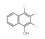 1-Naphthalenol,2,3,4-trichloro-结构式