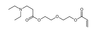 2-[2-[(1-oxoallyl)oxy]ethoxy]ethyl N,N-diethyl-beta-alaninate structure