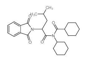 N-cyclohexyl-N-[2-(1,3-dioxoisoindol-2-yl)-4-methyl-pentanoyl]cyclohexanecarboxamide picture