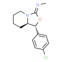 (6R,7R)-7-(4-chlorophenyl)-N-methyl-8-oxa-1-azabicyclo[4.3.0]nonan-9-i mine Structure