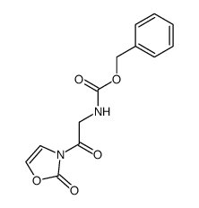 [2-Oxo-2-(2-oxo-oxazol-3-yl)-ethyl]-carbamic acid benzyl ester结构式