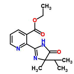 Ethyl 2-(4-isopropyl-4-methyl-5-oxo-4,5-dihydro-1H-imidazol-2-yl)nicotinate Structure