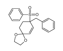 8-(benzenesulfonyl)-8-benzyl-1,4-dioxaspiro[4.5]dec-6-ene结构式