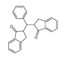 2-[(3-oxo-1,2-dihydroinden-2-yl)-phenylmethyl]-2,3-dihydroinden-1-one Structure