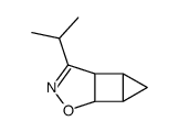 6-Oxa-7-azatricyclo[3.3.0.02,4]oct-7-ene,8-(1-methylethyl)-(9CI) Structure