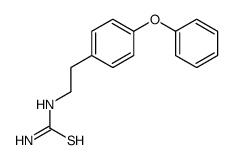 2-(4-phenoxyphenyl)ethylthiourea Structure