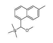 1-[(methoxytrimethylsilyl)methyl]-6-methylnaphthalene Structure