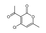 3-acetyl-4-chloro-6-methyl-2H-pyran-2-one Structure