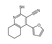 4-(2-Furanyl)-1,2,5,6,7,8-hexahydro-2-thioxo-3-quinolinecarbonitrile Structure