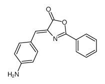 4-[(4-aminophenyl)methylidene]-2-phenyl-1,3-oxazol-5-one Structure