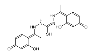 1,3-bis[1-(2-hydroxy-4-oxocyclohexa-2,5-dien-1-ylidene)ethylamino]thiourea Structure