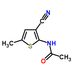 N-(3-Cyano-5-methyl-2-thienyl)acetamide结构式