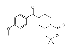 tert-butyl 4-(4-methoxybenzoyl)piperidine-1-carboxylate structure