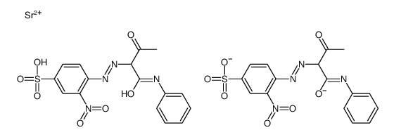 strontium 3-nitro-4-[[1-(phenylcarbamoyl)acetonyl]azo]benzenesulphonate结构式