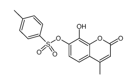 8-hydroxy-4-methyl-7-(toluene-4-sulfonyloxy)-coumarin Structure