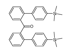 bis(4'-trimethylsilanylbiphenyl-2-yl)methanone结构式