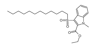 ethyl 3-dodecylsulfonyl-1-methylindole-2-carboxylate Structure