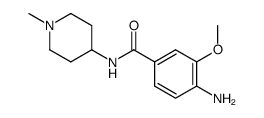 4-amino-3-methoxy-N-(1-methylpiperidin-4-yl)benzamide Structure