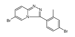 1,2,4-Triazolo[4,3-a]pyridine, 6-bromo-3-(4-bromo-2-methylphenyl) Structure