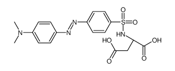 (2S)-2-[[4-[[4-(dimethylamino)phenyl]diazenyl]phenyl]sulfonylamino]butanedioic acid Structure