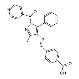 N1-isonicotinoyl-3-methyl-5-phenyl-4-(4-carboxyphenylazo)-1,2-diazole Structure