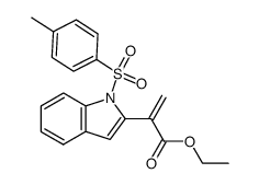 ethyl 2-(N-tosylindol-2-yl)acrylate结构式