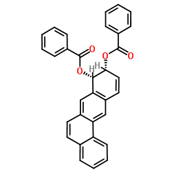 (8S,9R)-8,9-Dihydrotetraphene-8,9-diyl dibenzoate Structure