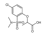 2-[4-chloro-2-(dimethylsulfamoyl)phenoxy]propanoic acid Structure