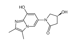 (4S)-4-hydroxy-1-(8-hydroxy-2,3-dimethylimidazo[1,2-a]pyridin-6-yl)-2-pyrrolidinone Structure