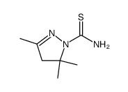 2-Pyrazoline-1-carboxamide,3,5,5-trimethylthio-(6CI,7CI)结构式